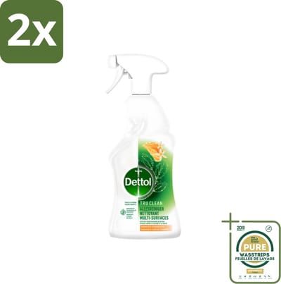 Dettol Allesreiniger Spray Mandarijn & Citroenbloesem 500 ml - Voordeelverpakking - 2 stuks - Keukenreiniger - Badkamerreiniger