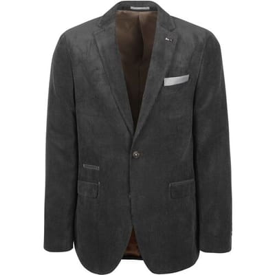 Suitable Colbert Heleen Corduroy Cosmos Blauw - Maat 46 - Heren - Ribstructuur - Volwassen mannen blazer