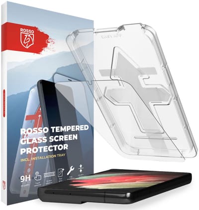 Rosso Screenprotector Geschikt voor Samsung Galaxy S21 | Gehard Glas | Fingerprint & Case Friendly | Met Installatietray | Eenvoudige montage