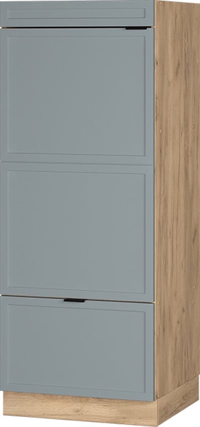 Vicco Hoge kast Fame-Line, Licht blauw-grijs/Goudkleurig Eiken, 60 cm