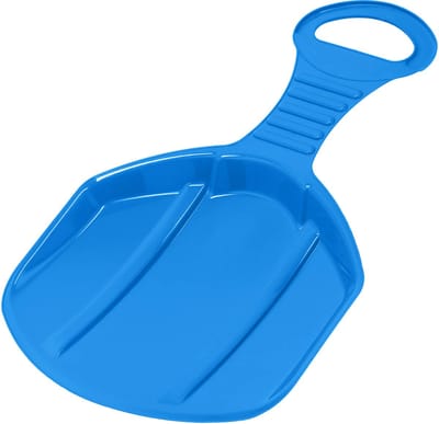 KOTARBAU® Sneeuwschijf, Kunststof, 53x34x3.5 cm, Blauw, Schotel Slee Plastic, met Handgreep, Rodelen, Sneeuwglijder, Slee, Bobsleeën, voor Kinderen en Volwassenen,Lichtgewicht en Stevig