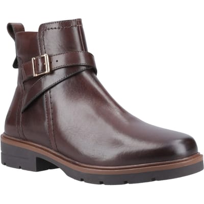 Hush Puppies Tove Leren Dames Bruine Laarzen