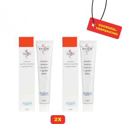 Fagron | Lanoline Vaseline Glycerine | 2x 15g | Voordeelverpakking!