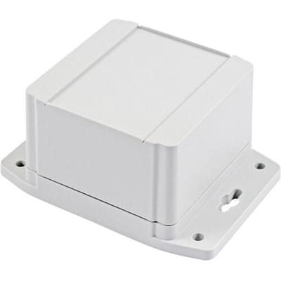 Hammond Electronics 1555E2F42GY Universele behuizing 90 x 90 x 38 Polycarbonaat Lichtgrijs 1 stuk(s)