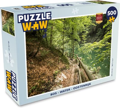 Puzzel Bos - Water - Oostenrijk - Legpuzzel - Puzzel 500 stukjes