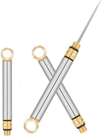 Draagbare Tandenstokers - Metalen Stokers - Mondhygiëne - Draaibare Verbinding - 3 Stuks - Zilver
