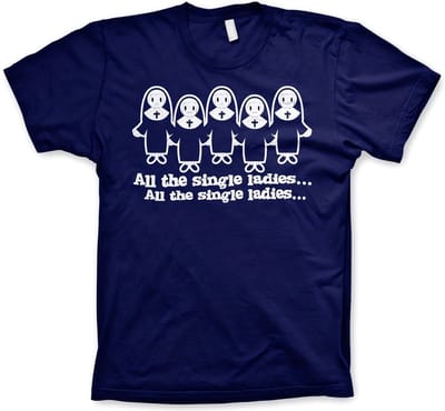 Hybris All The Single Ladies... T-shirt marineblauw