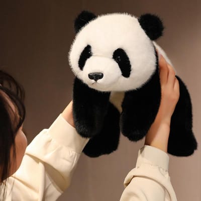 Poupée panda géante simulée, raton laveur, panda, jouets en peluche, cadeaux pour enfants, souvenirs de voyage à Chengdu 45cm