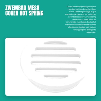 Dailygoods- Zwembadplug - 3 Stuks - Mesh Ontwerp - Corrosiebestendig - Eenvoudig te Installeren - Slijtvast - Duurzaam Kunststof - Afvoerplug