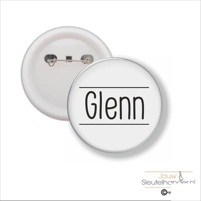 Button Met Speld 58 MM - Glenn