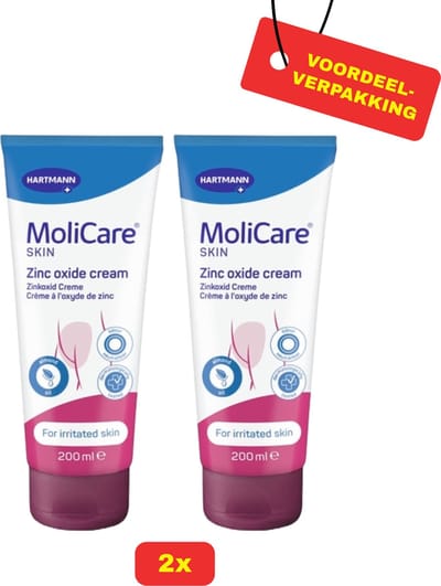 2X Molicare® Skin Zinkoxide Crème - 2 x 200ml - Voordeelverpakking!