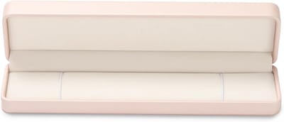 KZQ Roze Leren Lange Ketting Sieradendoos Voor Opslag, Cadeauverpakking Voor Verjaardag Valentijnsdag en Jubileum