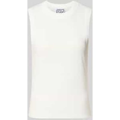Tanktop van katoen met ronde hals