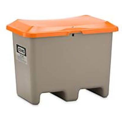 Strooizoutbak met inrijvakken, zonder uitneemopening, 200 l, L 890 x B 900 x H 690 mm