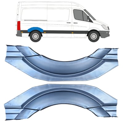 Reparatiepaneel achterspatbord voor Mercedes Sprinter 2006-2018 / Links + Rechts