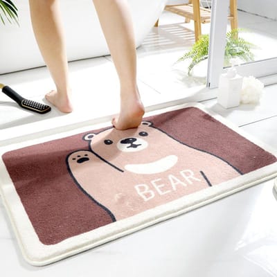 Cartoon Kasjmier Vloermat Entree Deurmat Toilet Badkamer Absorberend Pluche Tapijt Voetmat Dik Tapijt Antislip 50*80cm