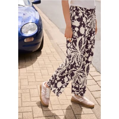 Loose Fit culottes met bloemenpatroon
