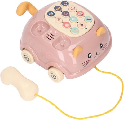 Muziekspeelgoed Babyfoon - Nachtlampje Speelgoed - Baby Rustig Houden - Zachte Huidverlichting - 16 x 13 x 7 cm - Roze