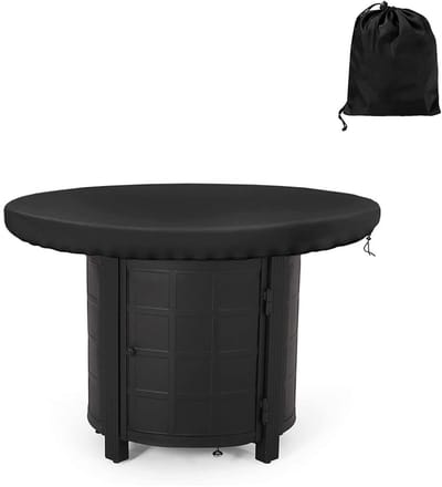 Dailygoods- Vuurplaatafdekking Waterdicht - Rond - 420D Oxford-weefsel - UV-bestendig - Scheurvast - Ø 80 cm - Afdekhoes