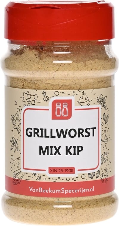 Van Beekum Specerijen - Grillworst Mix Kip - Strooibus 130 Gram