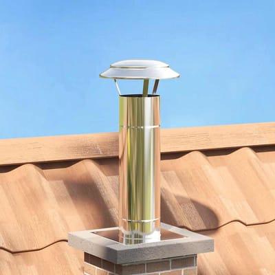 vidaXL Schouw Verlenging Zilver 25 x 25 x 65 cm Roestvrij staal