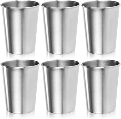 Famanu - Roestvrijstalen drinkbeker – campingbeker 250 ml – hoogwaardige beker van roestvrij staal – reisbeker breukvast en BPA-vrij