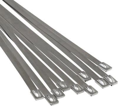 Nixnix® - Tie wraps - RVS - 24 stuks - Lengte: 300mm - Breedte: 4.6mm
