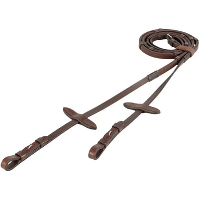 Rubberteugel met stops Zwart - Shetland | Teugels paard