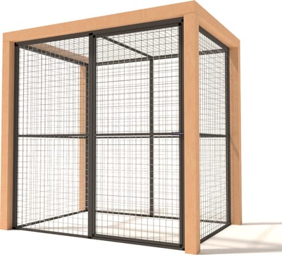 Wood Selections Volière Olivia - Vogelkooi - vogelhuis voor buiten - papegaaienkooi - dierenverblijf - Vogelren - vogelverblijf
