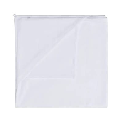 Baby's Only Gebreide wikkeldeken - Omslagdoek baby Pure - Wit - 75x75 cm - 100% ecologisch katoen - Geschikt voor drie- en vijfpuntsgordel