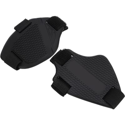 2 pièces Protection de chaussure de moto PVC Antidérapant Protecteur de chaussure de moto pour course sur route black