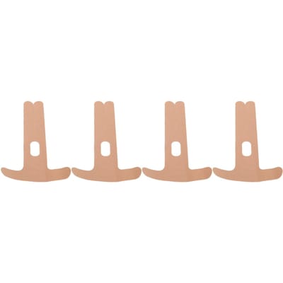 4 stuks Voorgesneden Elleboogtape Waterdicht Ademend Spierondersteuning Elastische Sporttape voor Hardlopen natuurlijk