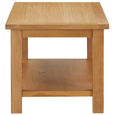 vidaXL - Salontafel - 90x45x40 - cm - massief - eikenhout