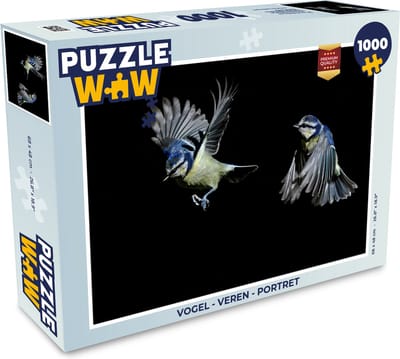 Puzzel Vogel - Veren - Portret - Legpuzzel - Puzzel 1000 stukjes volwassenen