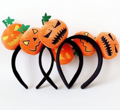 Halloween Pompoen Hoofdbanden - Leuke Dames Hoofdbanden - 3-Pack - Cosplay Kostuum Hoofdbanden - Halloween Feest Accessoires - Feest Gunsten