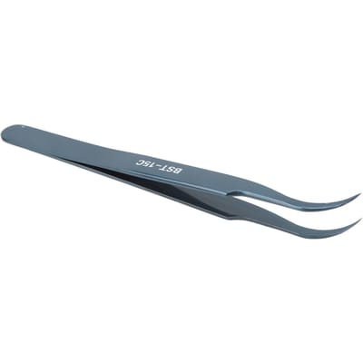 Pincet Gebogen Punt Roestvrij Staal Afwerkingspolijst Hoge Hardheid Antimagnetisch Zuurproof gray