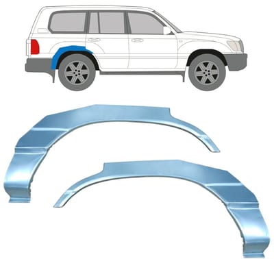 Reparatiepaneel achterspatbord voor Toyota Land Cruiser J100 1998-2007