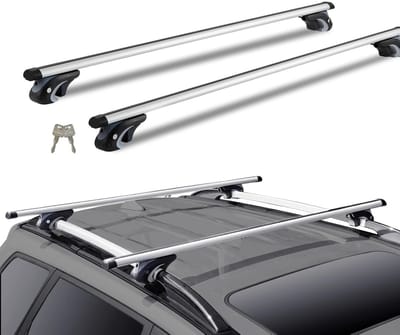 Allero Dakdragers Universeel - Dakdragers - Dakdrager - Verstelbaar - Inclusief 2 Sleutels - Draagvermogen 10 KG - Aluminium Buis