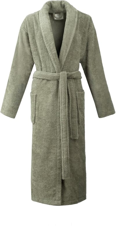 L&G - Unisex Badjas - 100% Katoen Badjas - M - Groen - Sauna Badjas - Ochtendjas - Sjaalkraag - Badjas dames - Badjas heren - Badjas dames en heren - Katoen Badjas - Badjassen - %100 Katoen - Maat : M