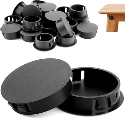 Afdekkapjes Boorgaten - Blindplug Kunststof - Meubels Afwerken - Nylon Stevig Materiaal - 90 mm - Zwart