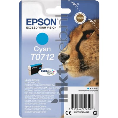 Epson T0712 cyaan (Origineel Hoge Capaciteit)