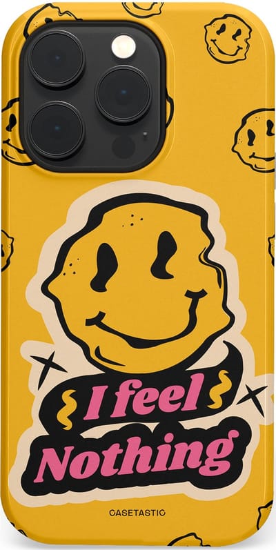 Casetastic hoesje geschikt voor Apple iPhone 14 Pro - MagSafe - Dubbellaagse bescherming - Alles is niks - Fashion Case - Okergeel Zwart Zand