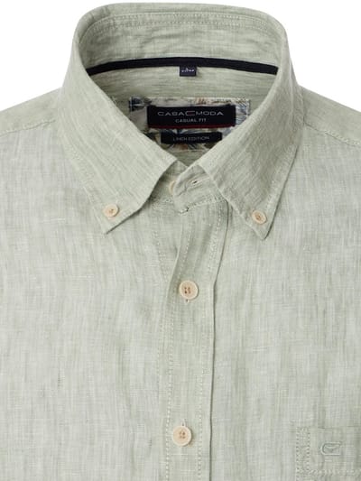 Linnen Casa Moda Groen Overhemd Button Down Boord - XL