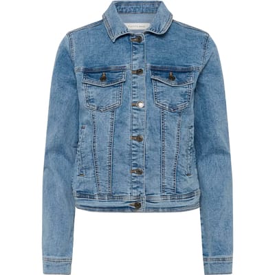 Kaffe KAvilma Denim Jacket Dames Jas - Washed Blue Denim