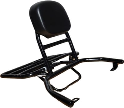 Klaprek achter Vespa look - VX-50 - Riva - AGM - zwart - inclusief rugsteun