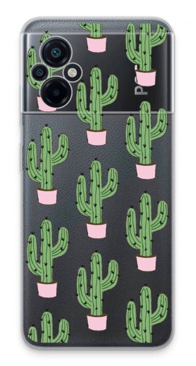 Case Company® - Hoesje geschikt voor Xiaomi Poco M5 hoesje - Cactus Lover - Soft Cover Telefoonhoesje - Bescherming aan alle Kanten en Schermrand