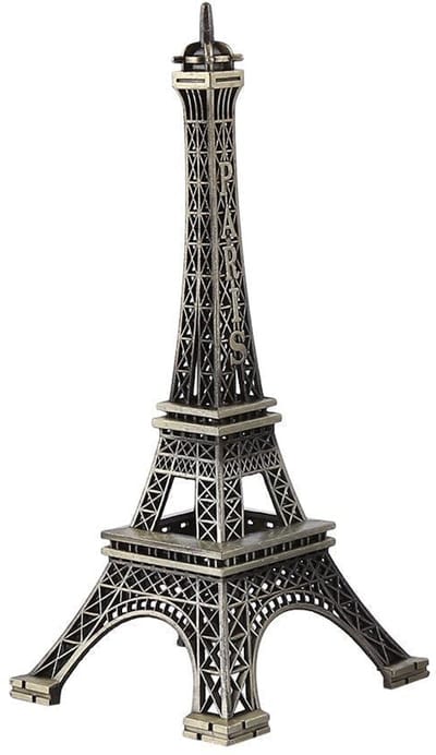 Dailygoods- Eiffeltoren Beeld Uniek Ontwerp - Decoratie - Replica - Zinklegering - 10CM - Duurzaam