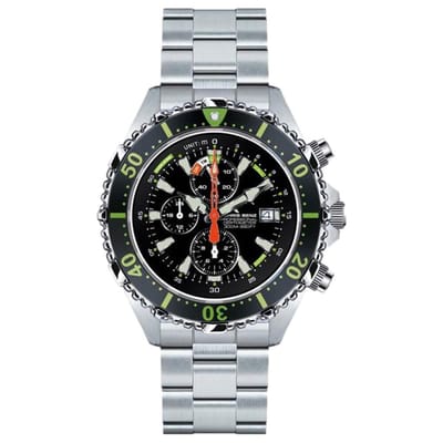Chris Benz - CB-C300X-G-MB - Duikershorloge - Unisex - Quartz