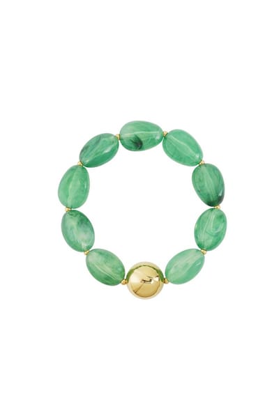 Goudlief Acryl kralen armbanden kralen - verkleurt niet - roestvrij staal - Roestvrij staal - Verkleurt niet