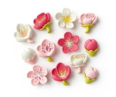 Roze bloesem koelkast magneten set van 12 stuks – decoratieve whiteboard magneten met perzikbloesem bloemen in landelijke stijl voor koelkast, keuken en kantoor
